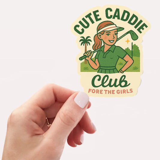 Cute Caddy Club Sticker