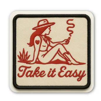 Western Chic Patch Style Sticker