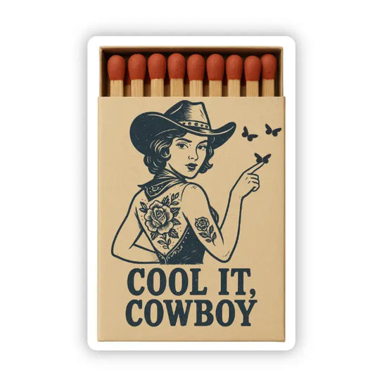 Cool It Cowboy Sticker