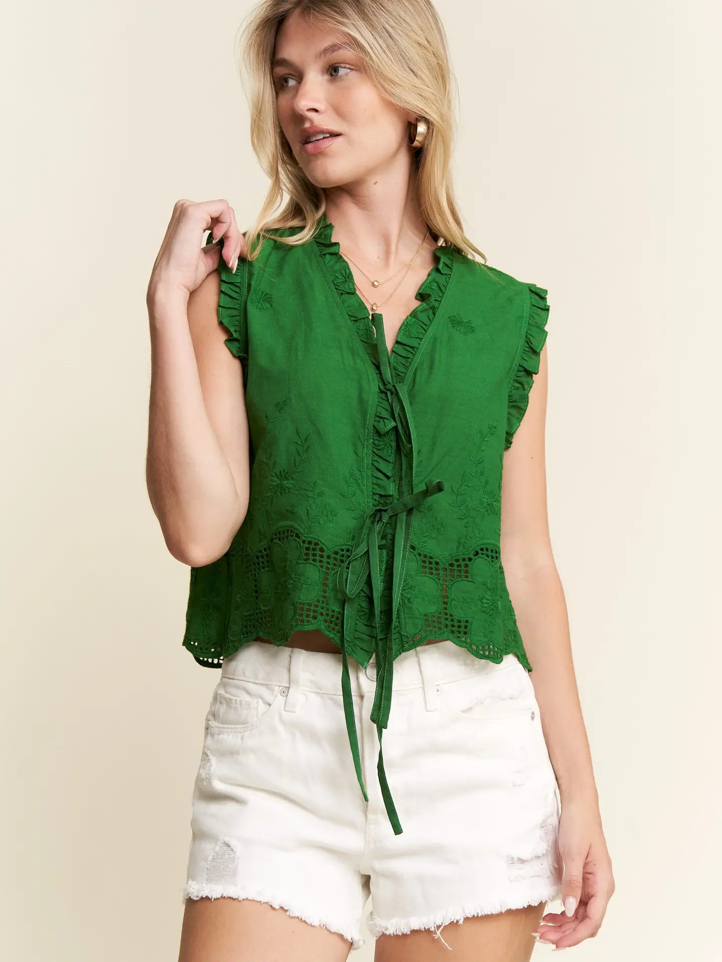 Lily Embroidered Vest