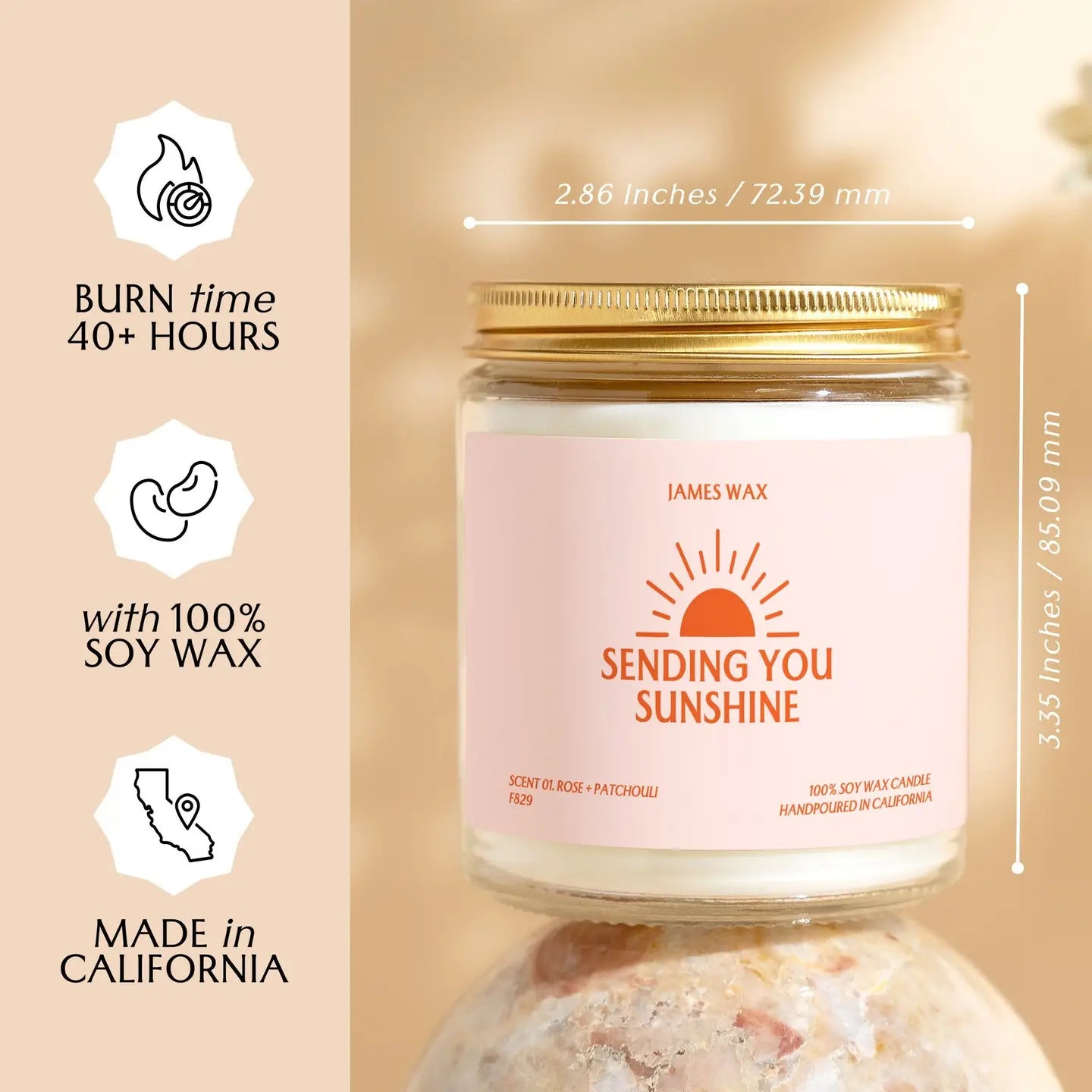 Sending You Sunshine Candle