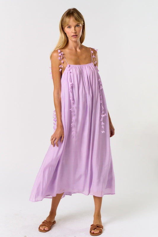Lilac Midi Dress