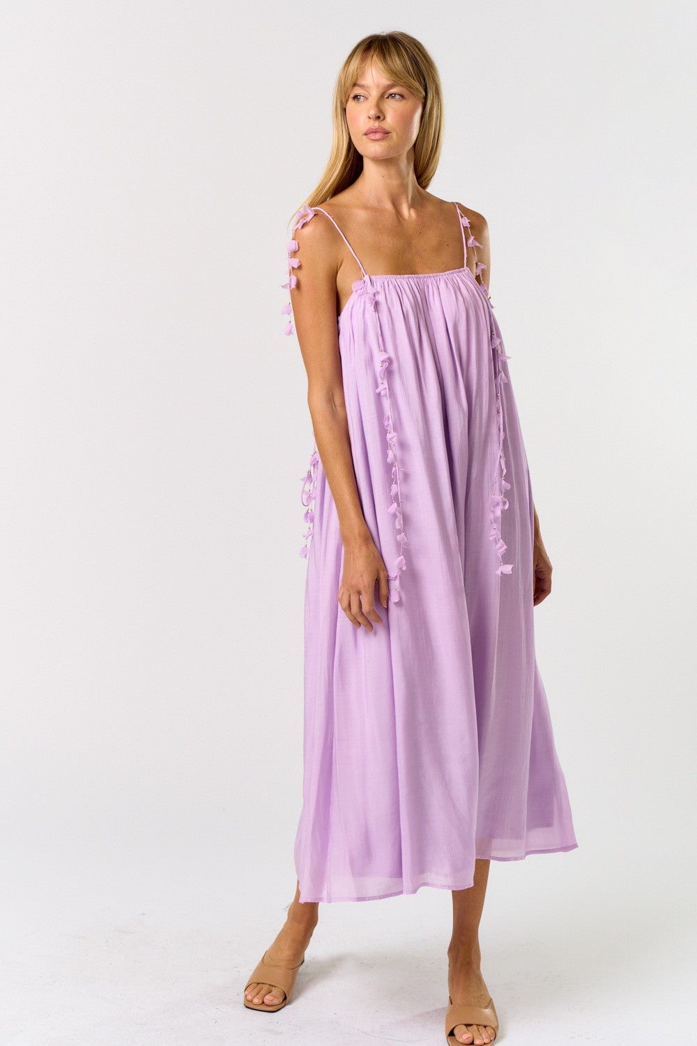 Lilac Midi Dress