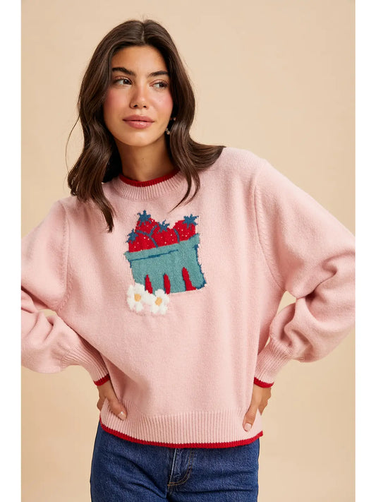 Strawberry Carton Sweater