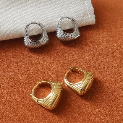 Textured Hoop Earrings