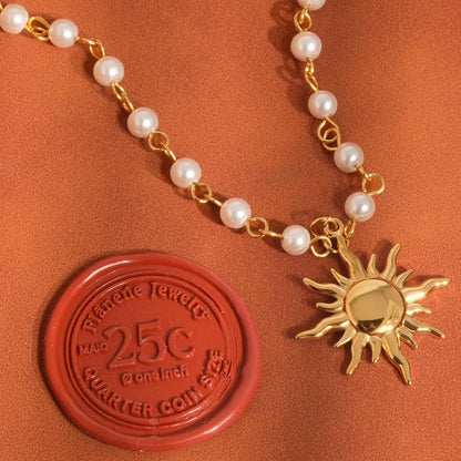 Sun Beaded Necklace