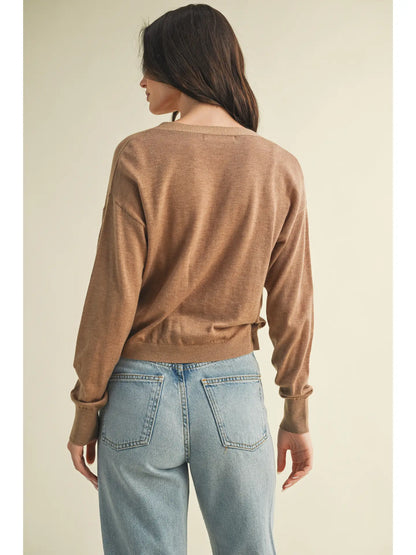 Mocha Wrap Sweater