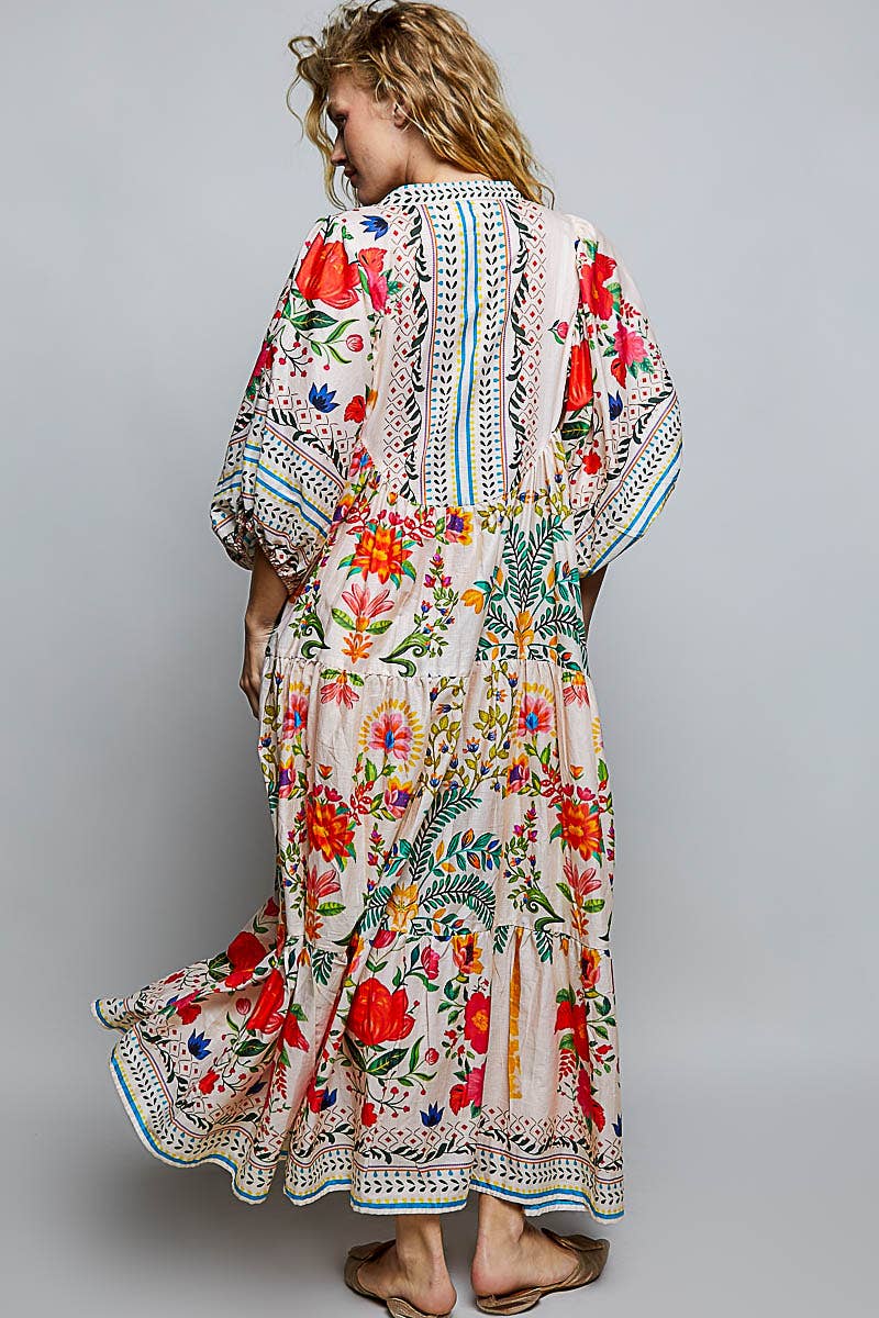 Boho V-Neck Maxi