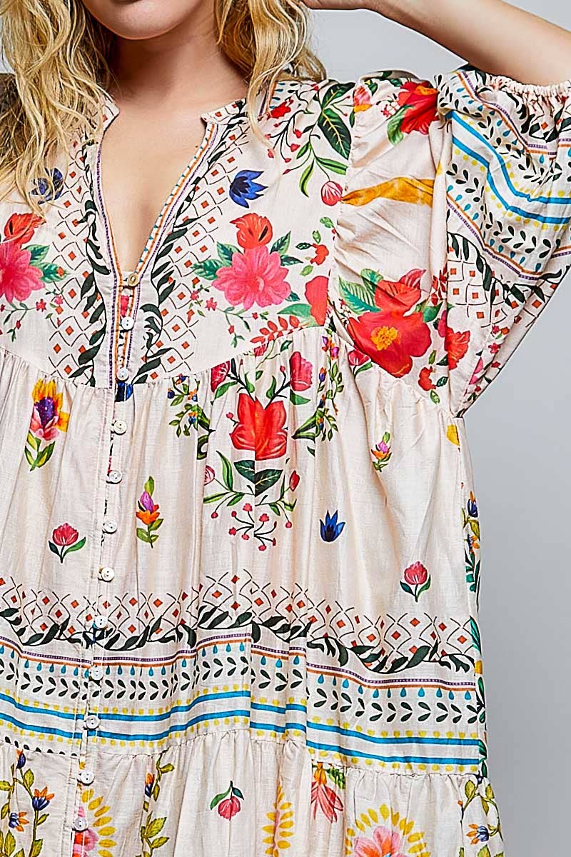 Boho V-Neck Maxi