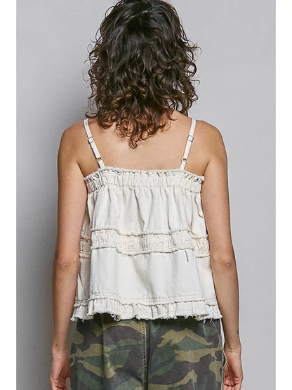 Floral Embroidered Tank