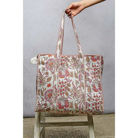 Quilted Boxy Tote