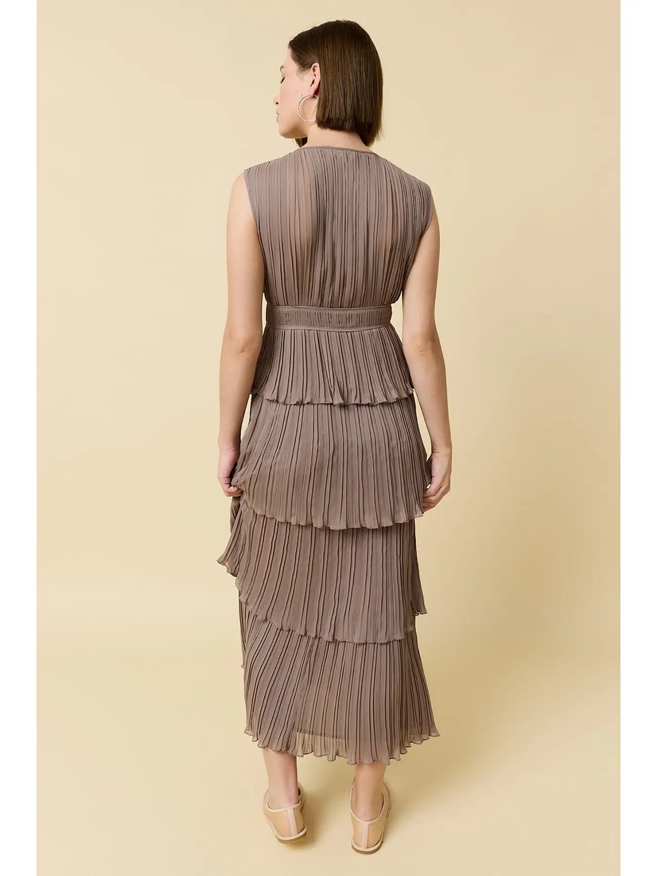 Pleated Tier Dress