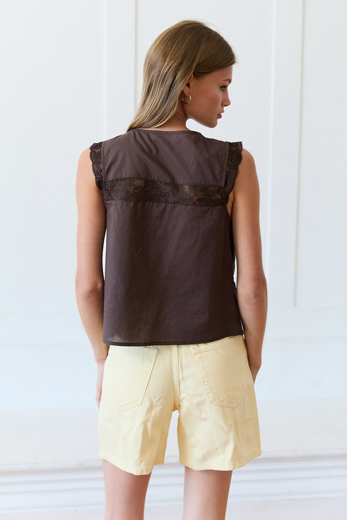 Brown Lace Blouse