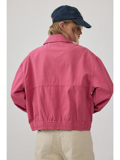 Raspberry Zip Up Jacket