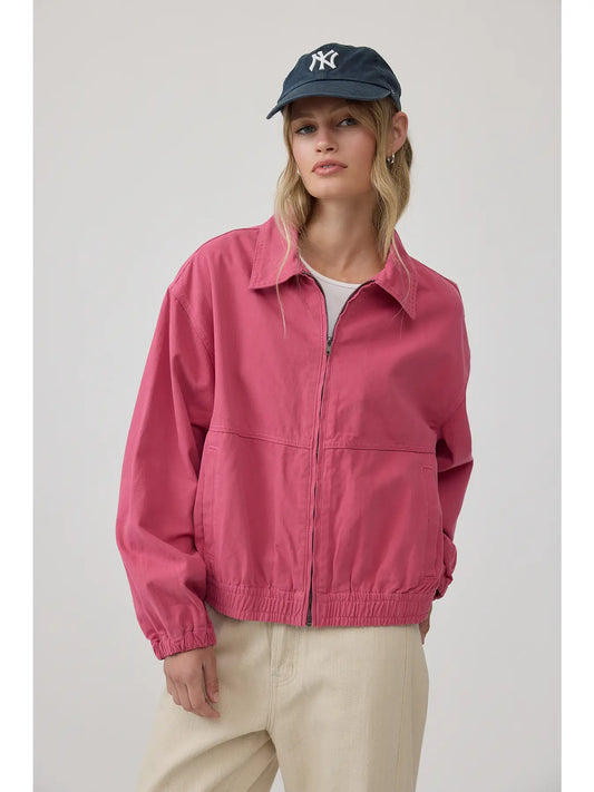 Raspberry Zip Up Jacket