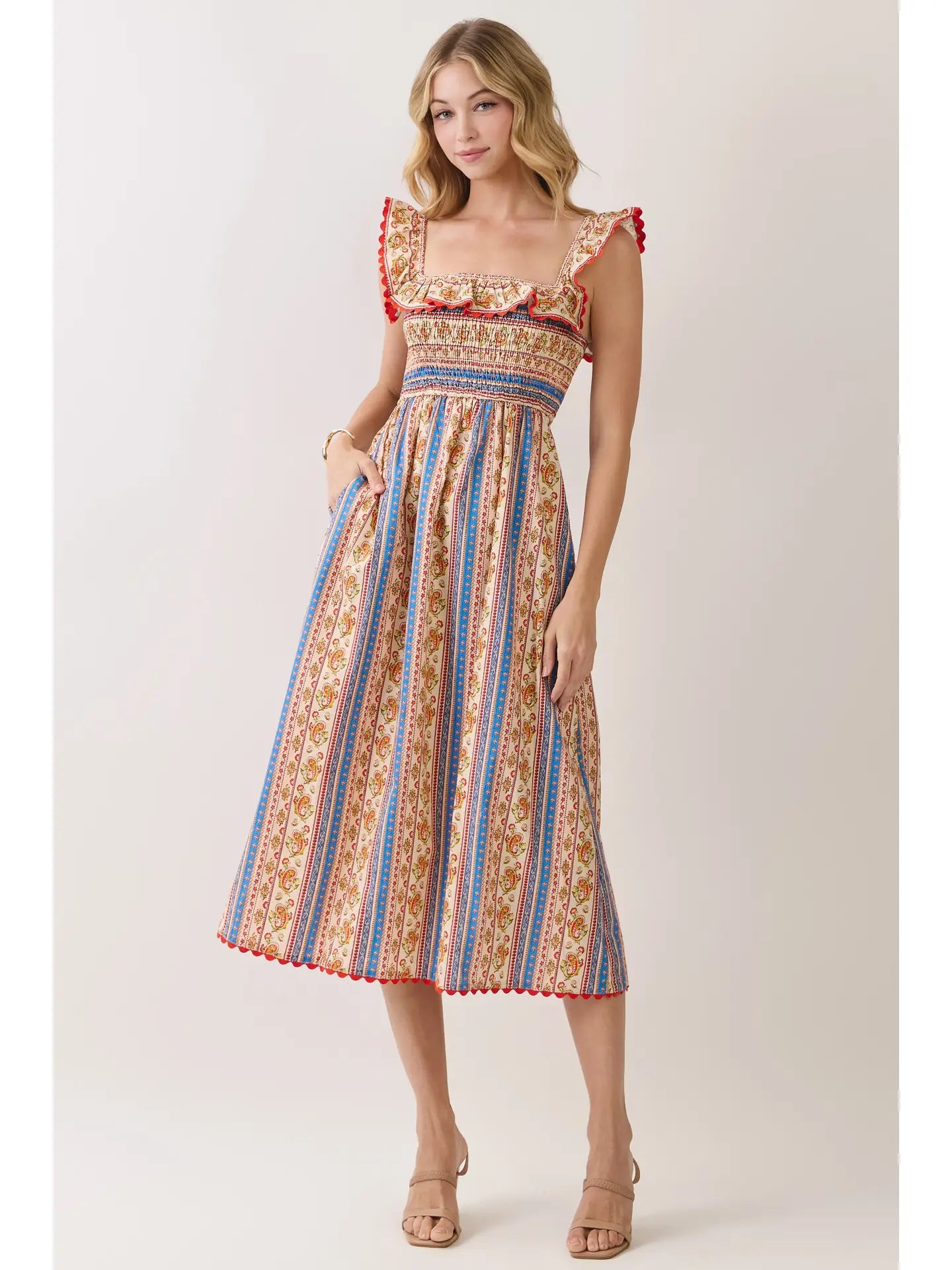 Paisley Midi Dress
