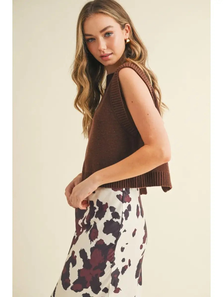 Cocoa Open Back Vest