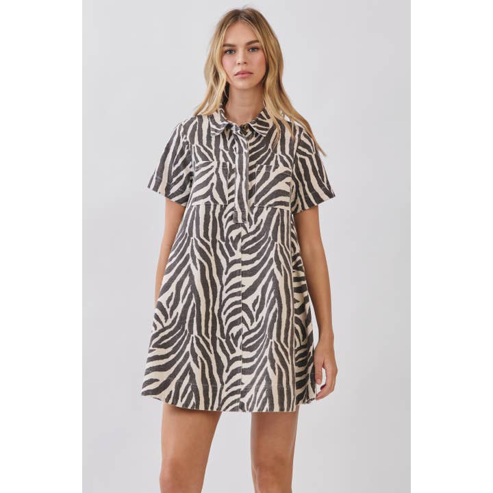 Zebra Mini Dress