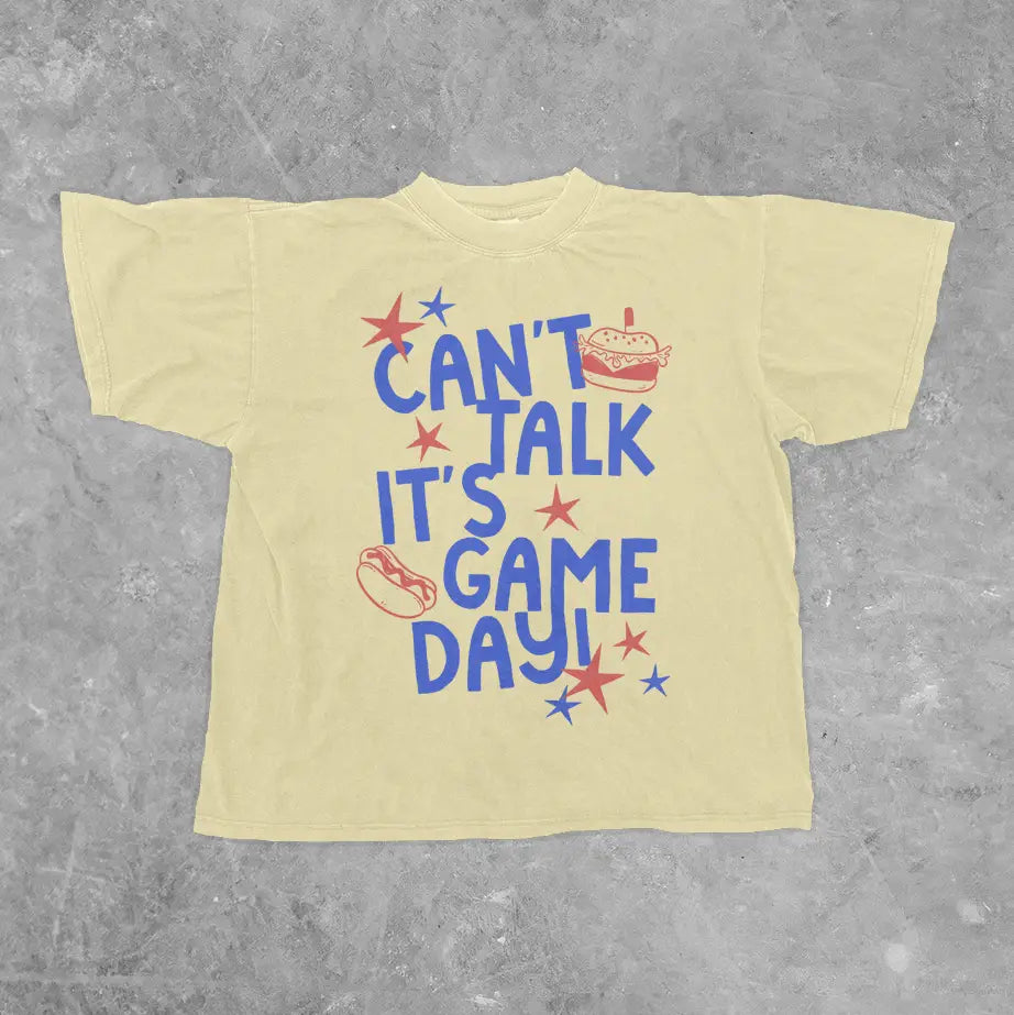 Can't Talk It's Game Day Tee