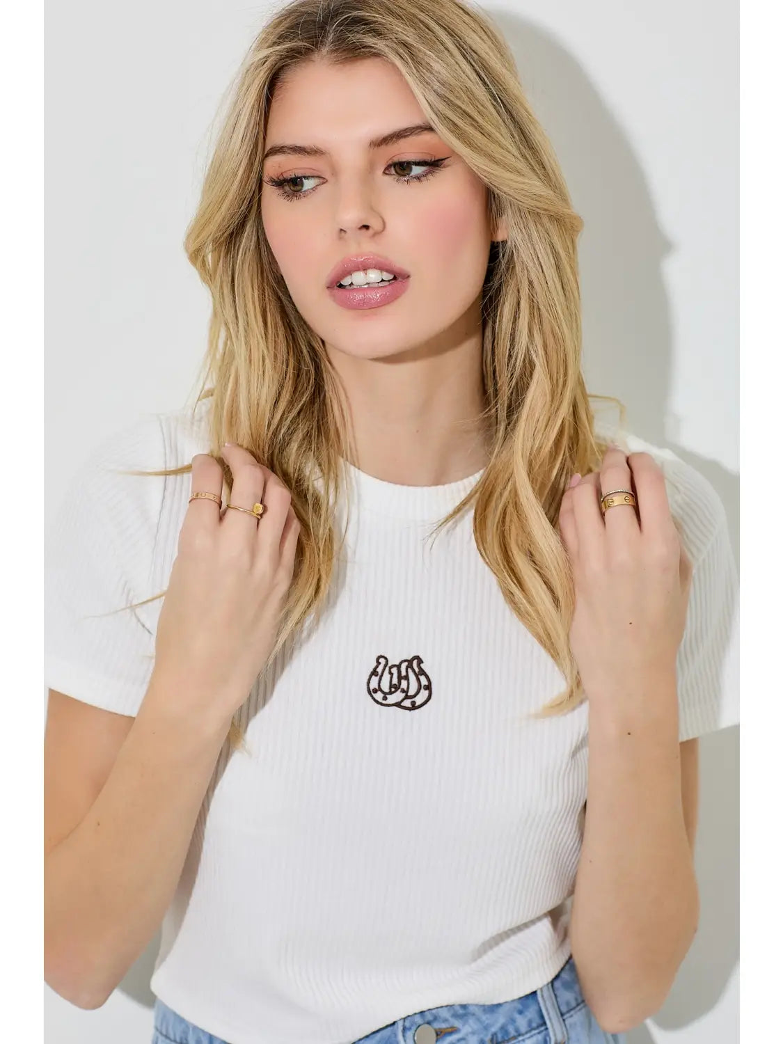 Horseshoe Baby Tee