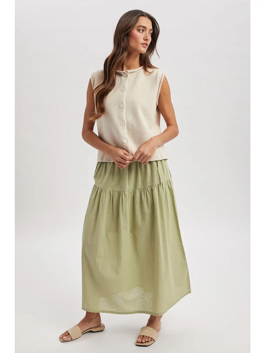 Sage Midi Skirt