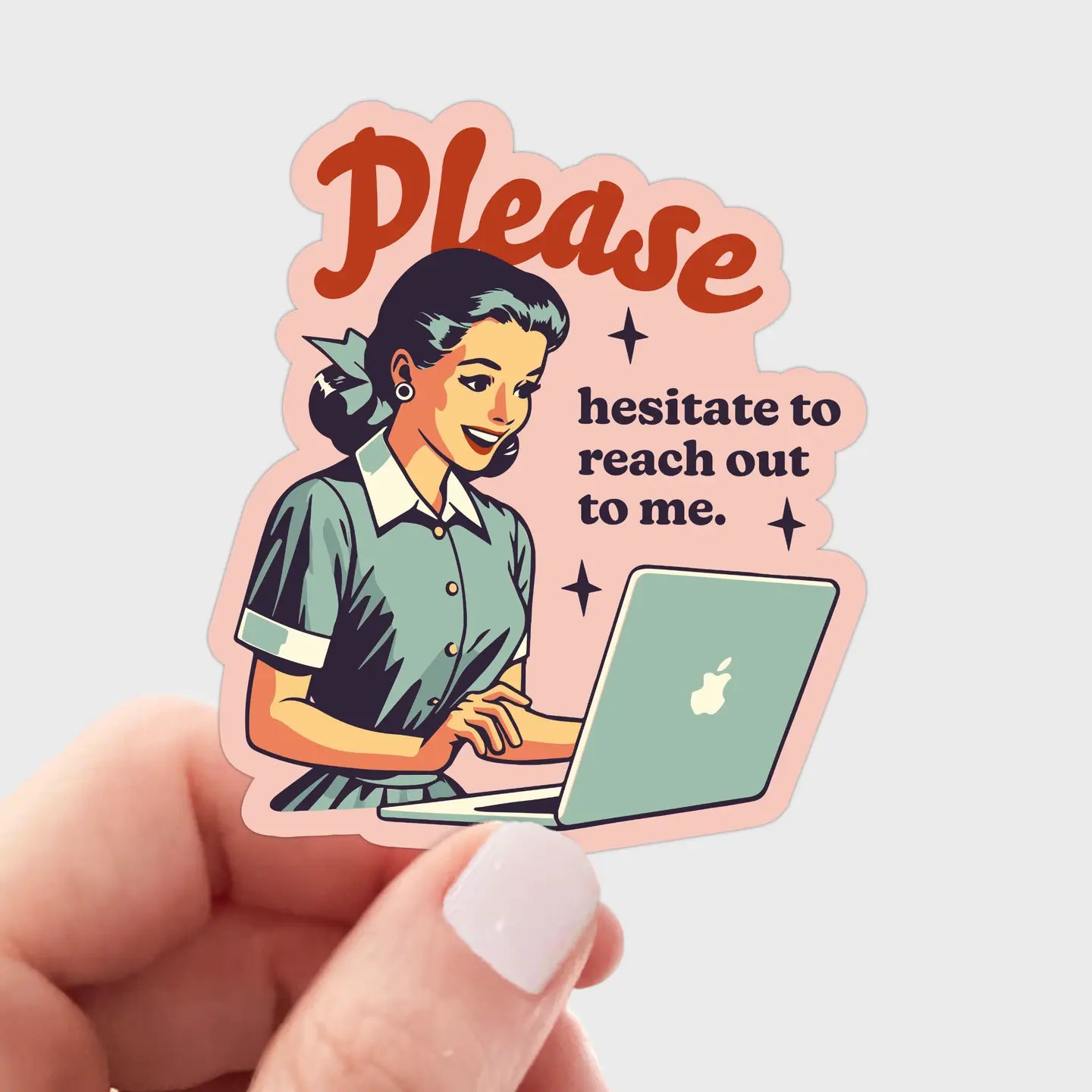 Please Hesitate Sticker