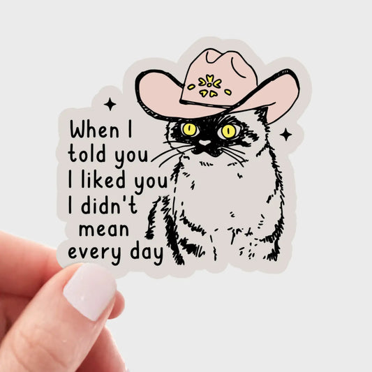I Didn't Mean Every Day Sticker